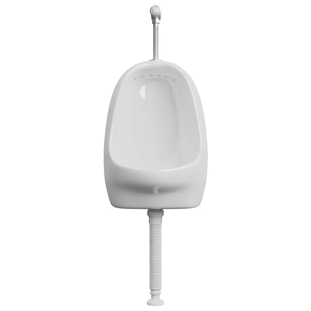Orinatoio Sospeso con Sciacquone in Ceramica Bianco