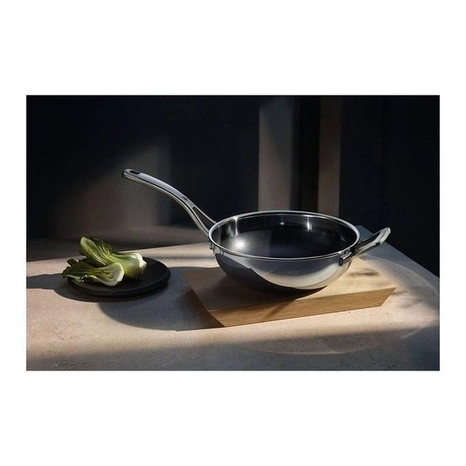WMF 17.5653.6411 Profi Resist Wok Diametro 28 cm Rivestimento PermaDur Acciaio inox colore Acciaio inox
