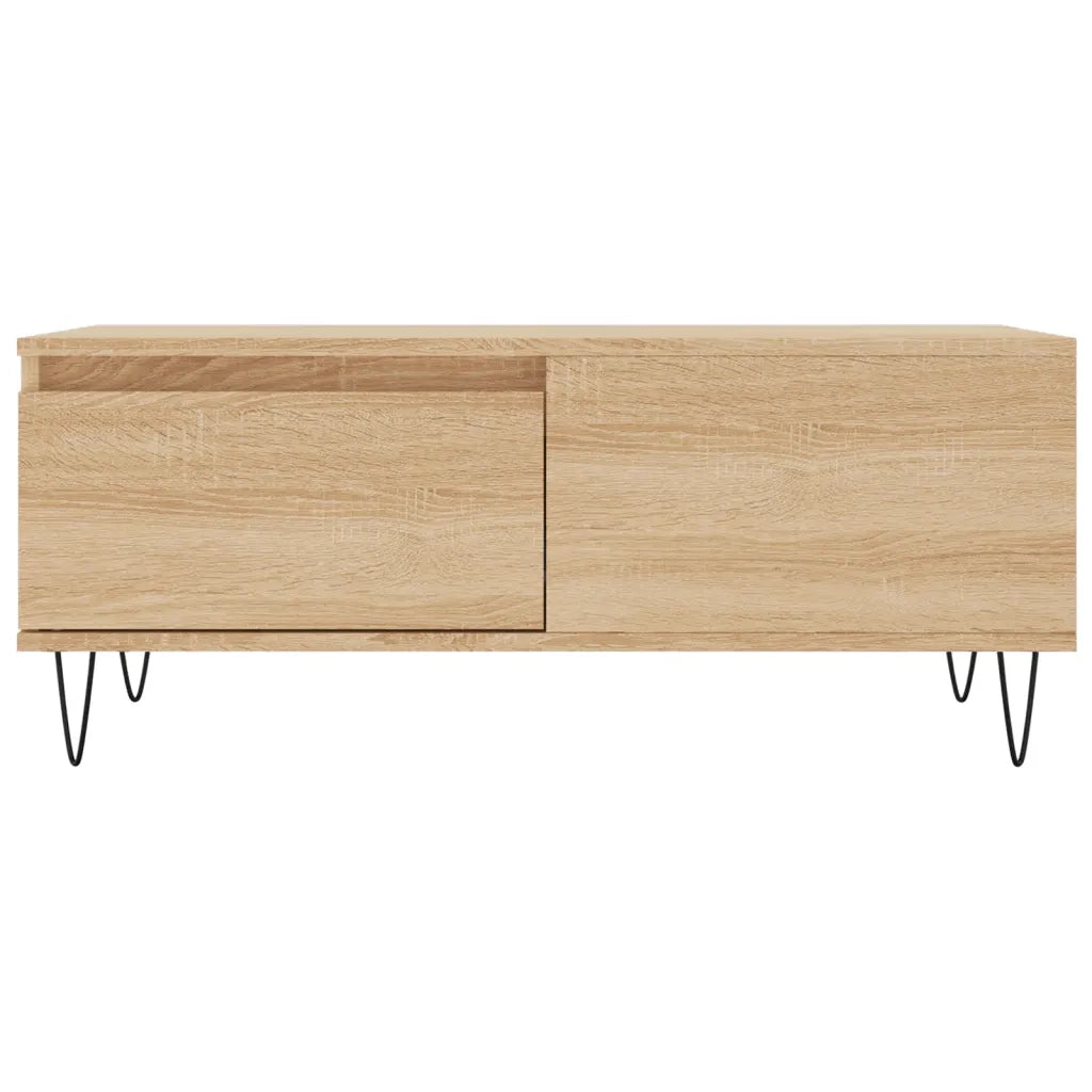 Tavolino Salotto-Tavolino da soggiorno-Tavolo Rovere Sonoma 90x50x36,5 cm Legno Multistrato 599979