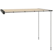 Tendalino da Tetto Auto Laterale e Impermeabile con Altezza Regolabile, 2.5x1.6m, Cachi