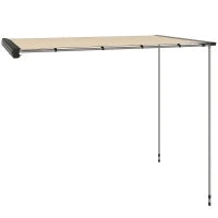 Tendalino da Tetto Auto Laterale e Impermeabile con Altezza Regolabile, 2.5x1.6m, Cachi