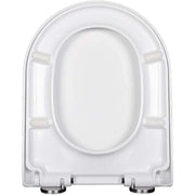 Sedile wc a forma di v u per wc con chiusura morbida, facile da