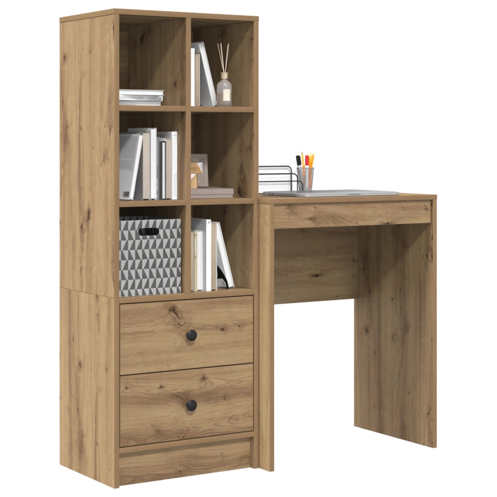 Scrivania con spazio di archiviazione Rovere Artisan Legno ingegnerizzato