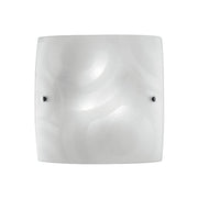 PLAFONIERA MIRO' 2XE27 30X30XH9,4CM BIANCA