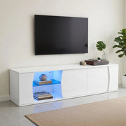 Cassettiera per TV Bianca in Truciolare Lunghezza 180 cm