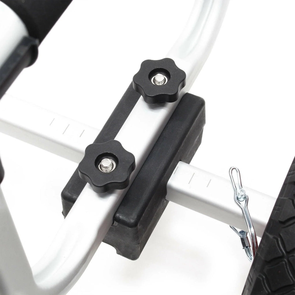 Carrello in alluminio 90 kg ruota pu diametro 26 cm e larghezza supporto regolabile 16_0002565