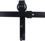 Kit di Hardware per Porta di Casa Classica Vintage - Rail di Schiaccio per Porta di Cucina - Nero (1830mm)
