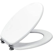 Copriwater universale tavoletta copri wc in legno mdf bianco cop