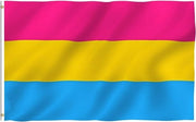 Vetta Pride vlag con strisce cucite, bandiera arcobaleno 90 x 150 mm, Pride LGBTQ con coda in ottone, colore chiaro (non stampato), bandiera pace-uguaglianza/Pride, resistente alla degradazione UV