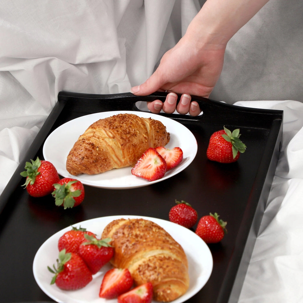 Tavolino da colazione pieghevole in legno KADAX per laptop da letto, vassoio regalo