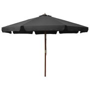 Ombrellone con palo in legno 330 cm antracite 02_0008119