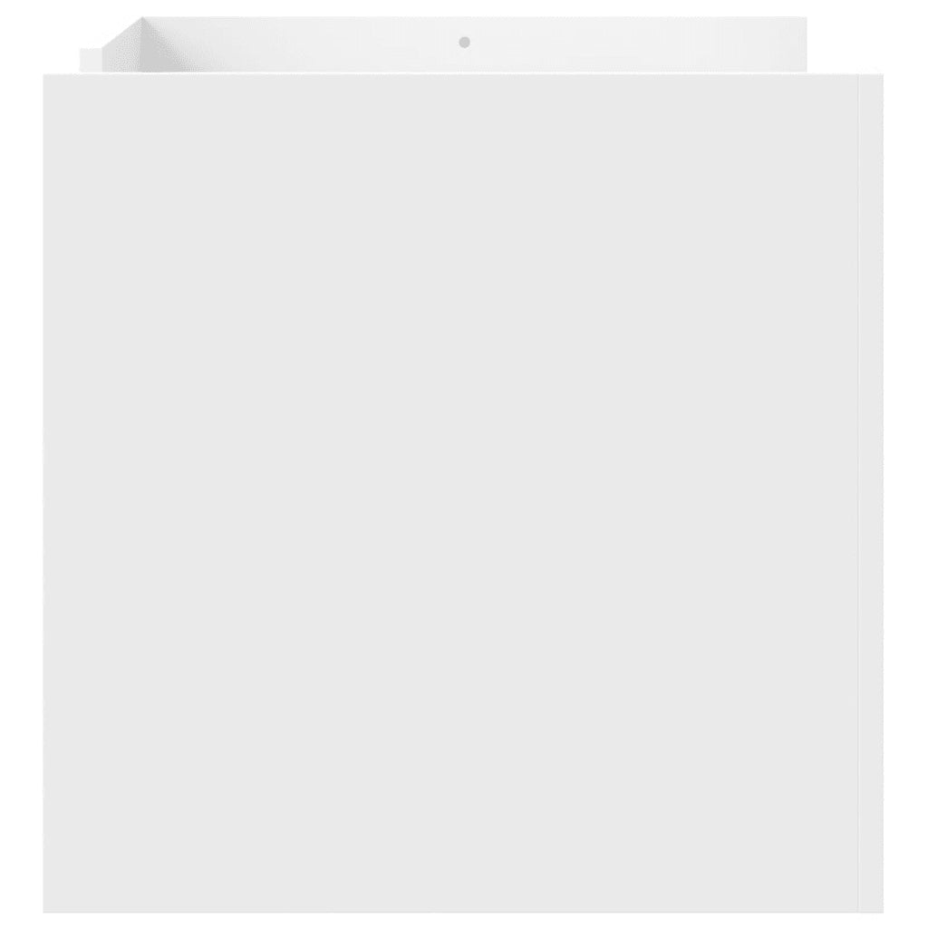 Tavolino da salotto | Tavolino da caff¨¨ | Tavolino da Soggiorno Bianco 80x50x50 cm in Legno Multistrato