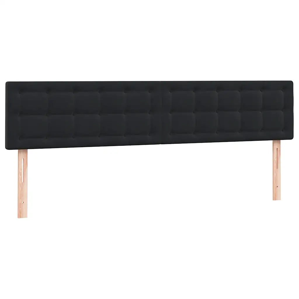 Giroletto a Molle con Materasso Nero 200x220 cm in Velluto 3316661