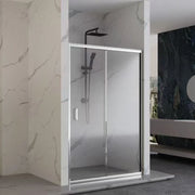 Porta Scorrevole 138-142x190h 6mm Cromato - Imperia