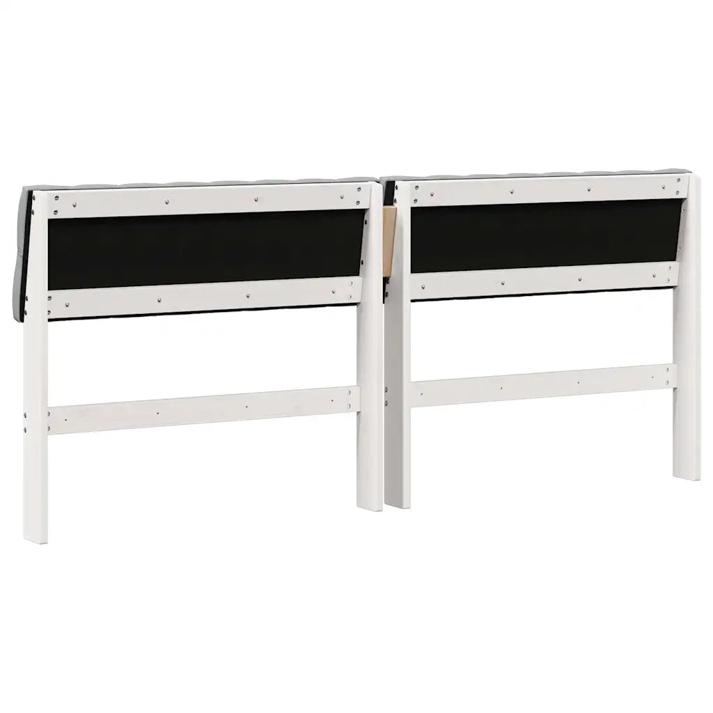 Testiera imbottita-Testiera con Cuscini-Testata Grigio chiaro 180 cm Pino massello 958853