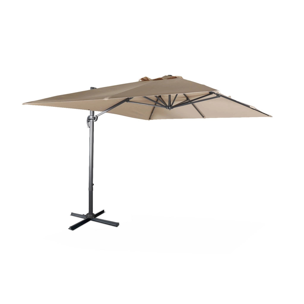 Ombrellone rettangolare, 3x4m, beige