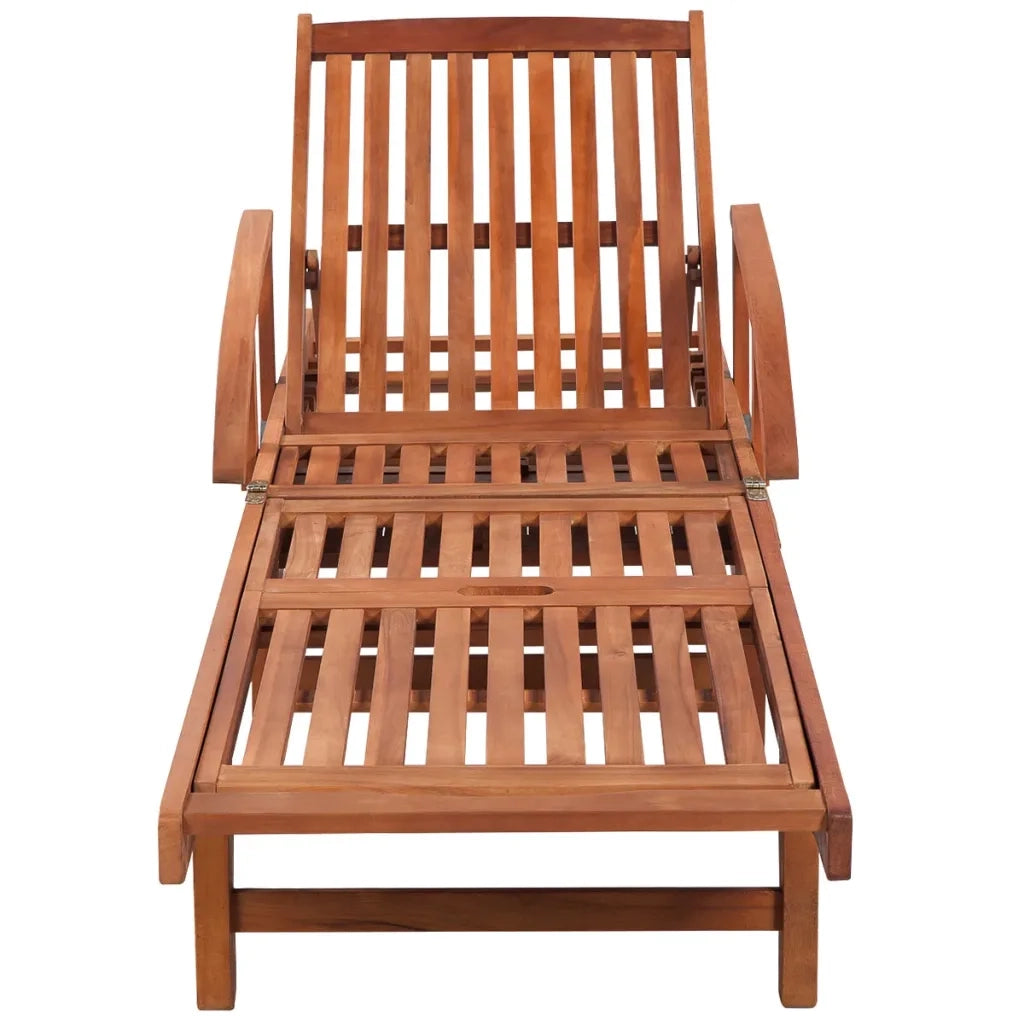 Lettini Prendisole 2 pz con Tavolo in Massello di Acacia 274662