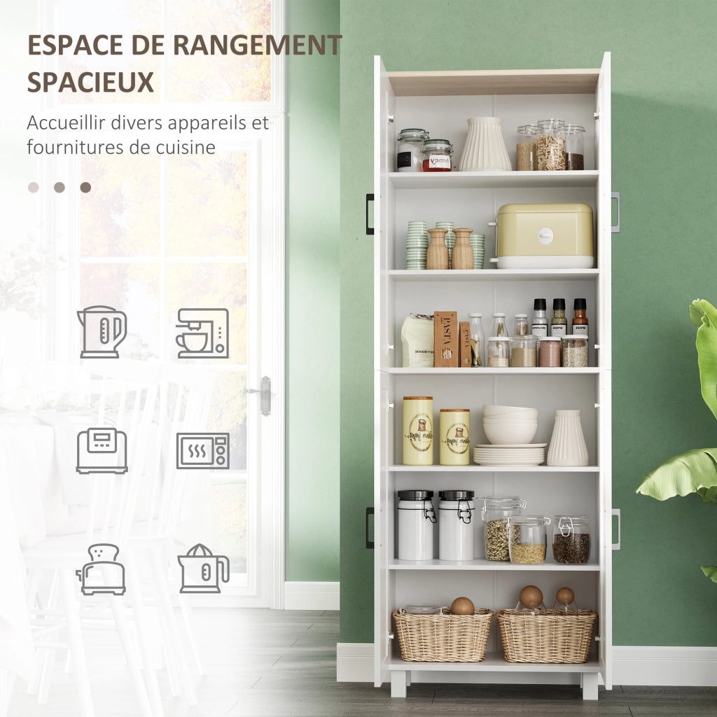 Mobile Cucina Buffet Alto ¨C zephmum ¨C Bianco 170x60x35