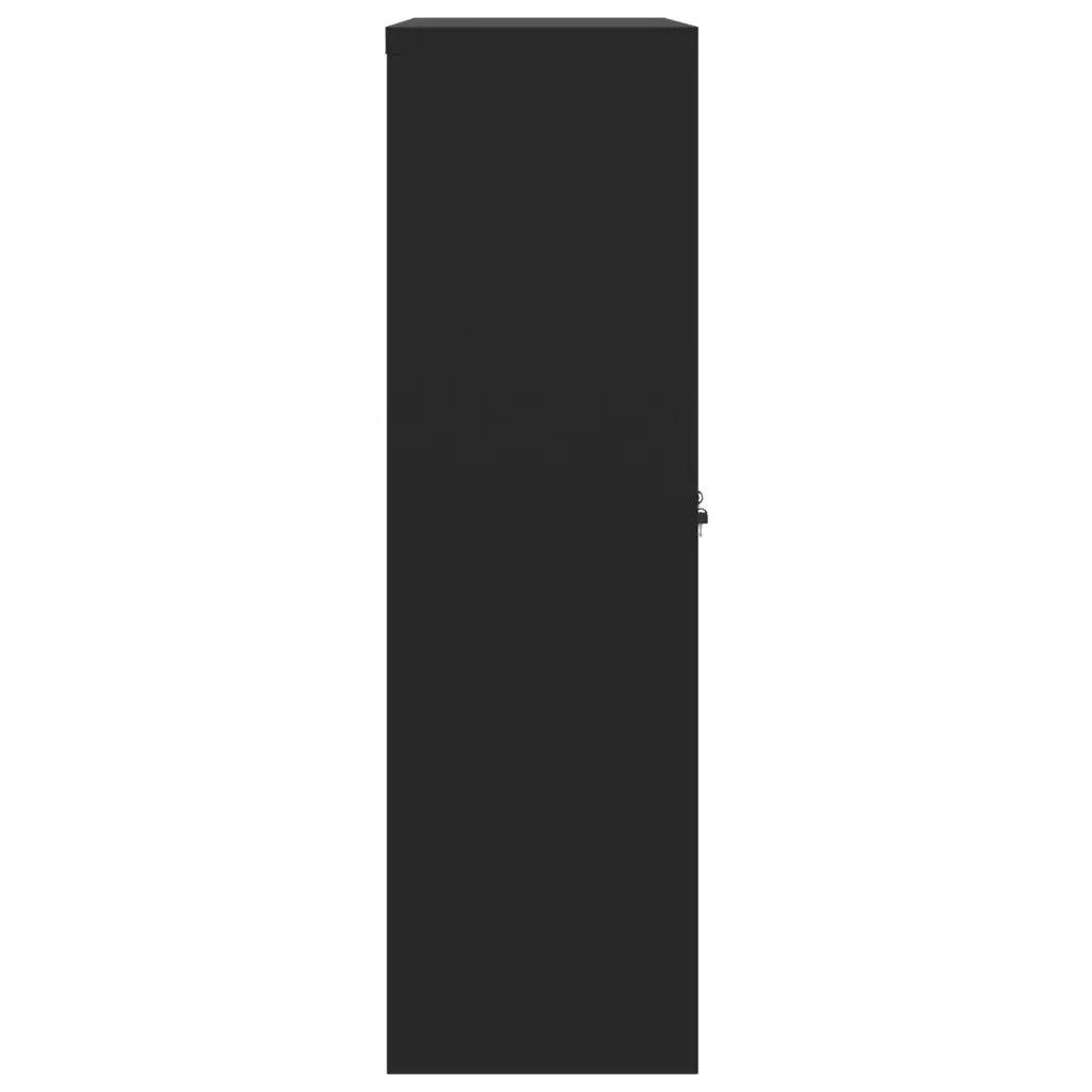 Armadio Classificatore Nero 90x40x140 cm in Acciaio CFW8693007