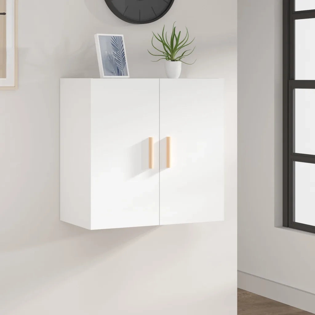 Armadietto a Muro Bianco 60x30x60 cm in Legno Multistrato 812888