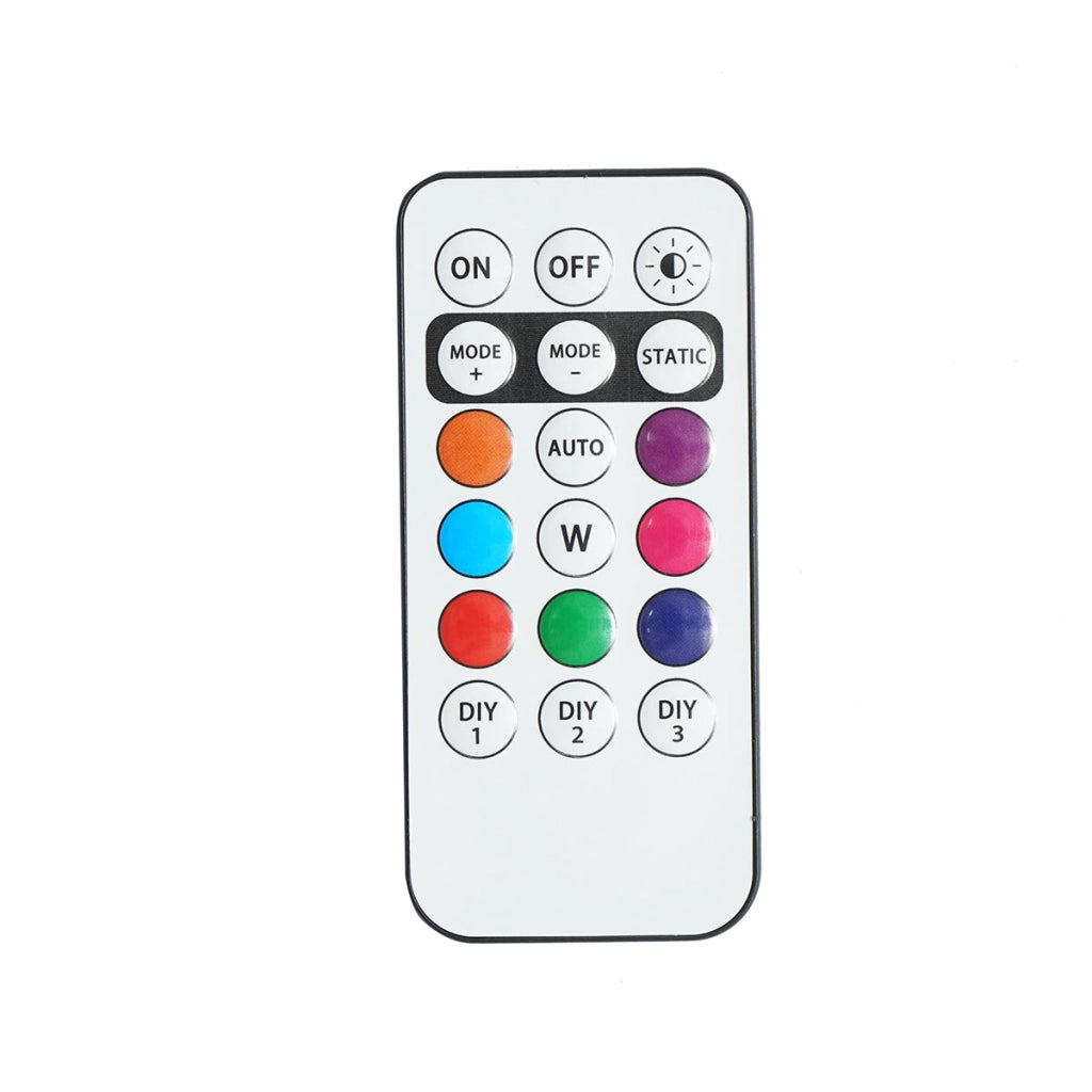 Set di 6 luci stroboscopiche LED RGB con telecomando, 10 modalità, 8 colori, batteria al litio ricaricabile da 110 mAh USB-C IP65