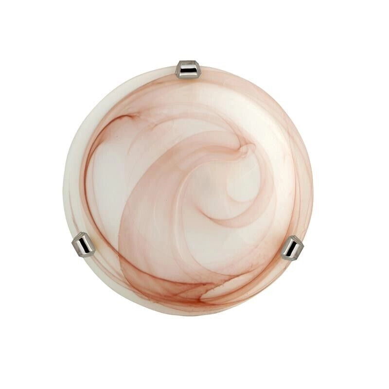 DUNA LAMPADA PLAFONIERA DA SOFFITTO E27 1 LUCE 30CM TABACCO