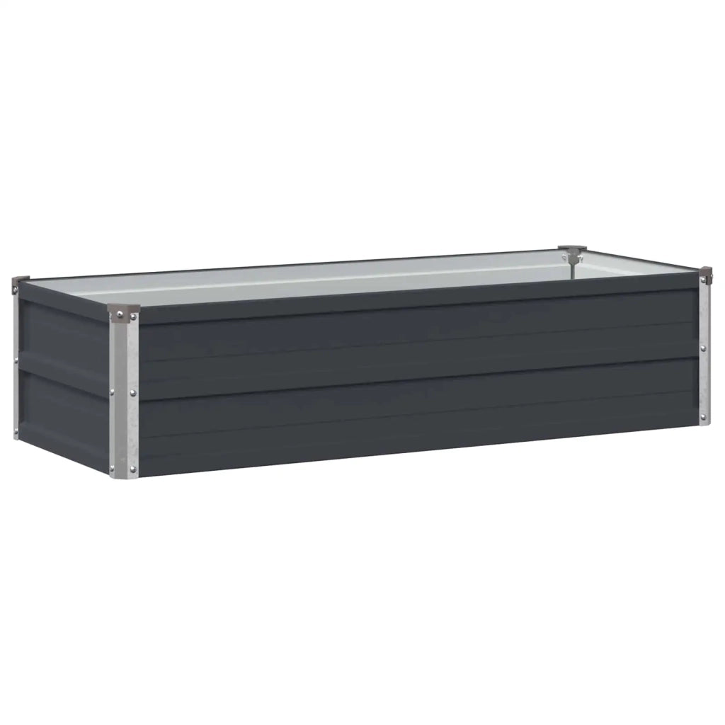 Letto rialzato da giardino Antracite 100 x 40 x 24 cm 8006312