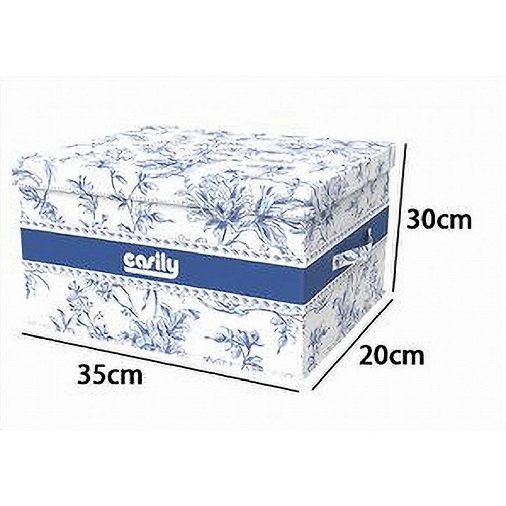 Trade Shop - Box Portatutto Scatola Contenitore Salvaspazio Organizer 35x30x20cm Fantasia 87321 -