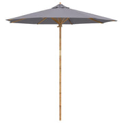 Ombrello | Parasol da giardino Grigio scuro ? 240 x 260 cm Bamb¨´