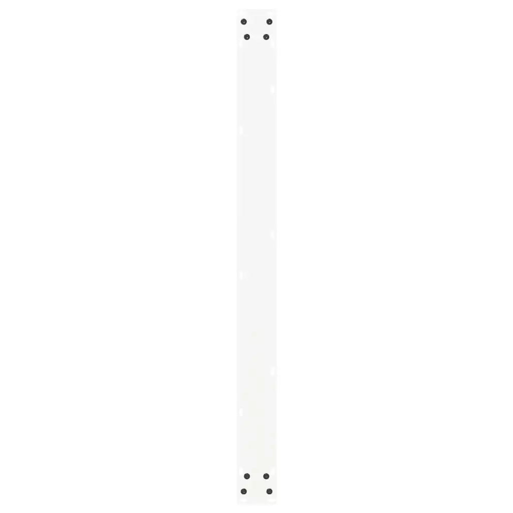 Gambe per tavolo da pranzo a forma di U 2 pz bianche 100x(72-73) cm in acciaio 4013197