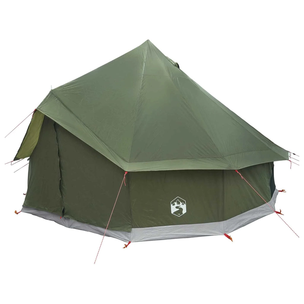 Tenda Tipi Verde Oliva 300 x 300 x 200 cm Poliestere e Acciaio 42029026