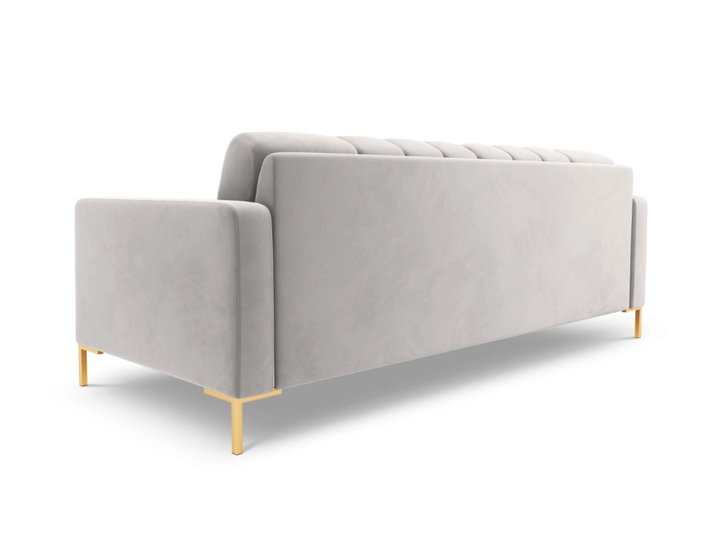 Cosmopolitan Design - Divano "Bali" 3 posti in velluto argento 
