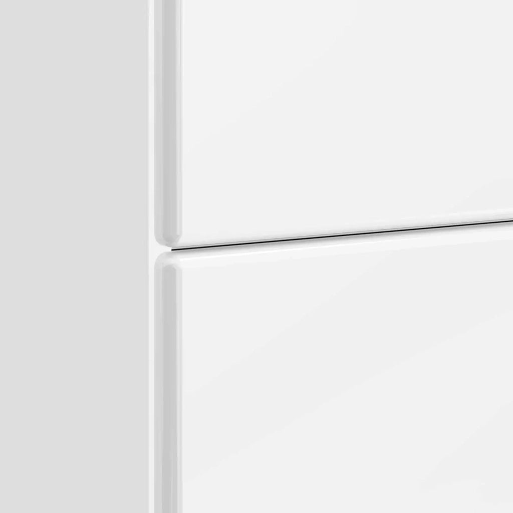 Armadio da Notte con cassetto Bianco Lucido 62 x 34,5 x 47,5 cm 895469