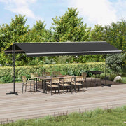 Tenda Parasole con Piedistallo 600x300 cm Antracite 145888