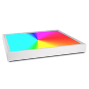 Trade Shop - Plafoniera Led 94w Luce Rgb+4000k Rgbw 24v Cromoterapia Lampada Soffitto 62x62cm -