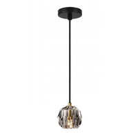 Lampada Da Soffitto Cristallo Black APP586-1CP