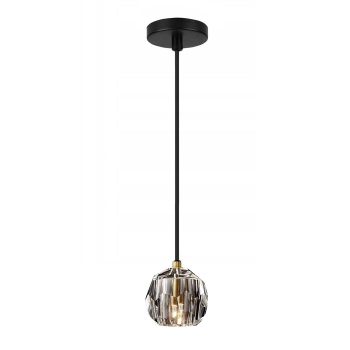 Lampada Da Soffitto Cristallo Black APP586-1CP
