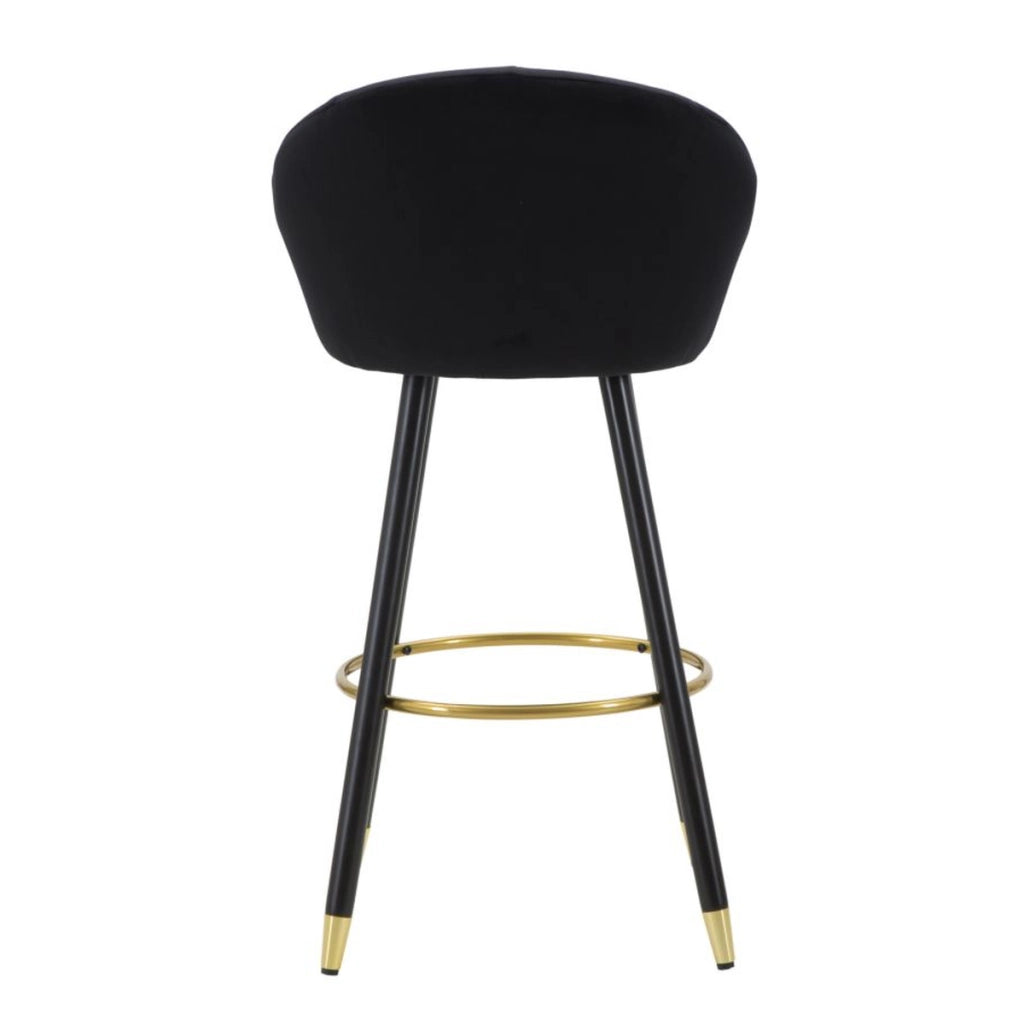 Sgabello Alto VKH430, Nero, Metallo, 55x56x104 cm