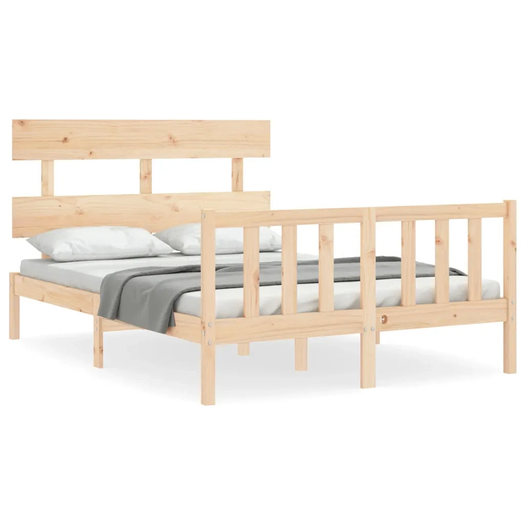 Giroletto senza Materasso 140x200 cm in Legno Massello di Pino 3193271