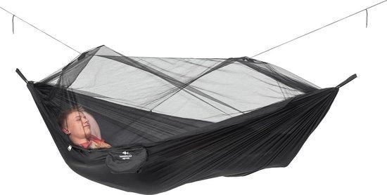 Matta da campeggio leggera da 500 g - Portatile e sostenibile - 275 cm x 140 cm - Inclusa la confezione - Nero