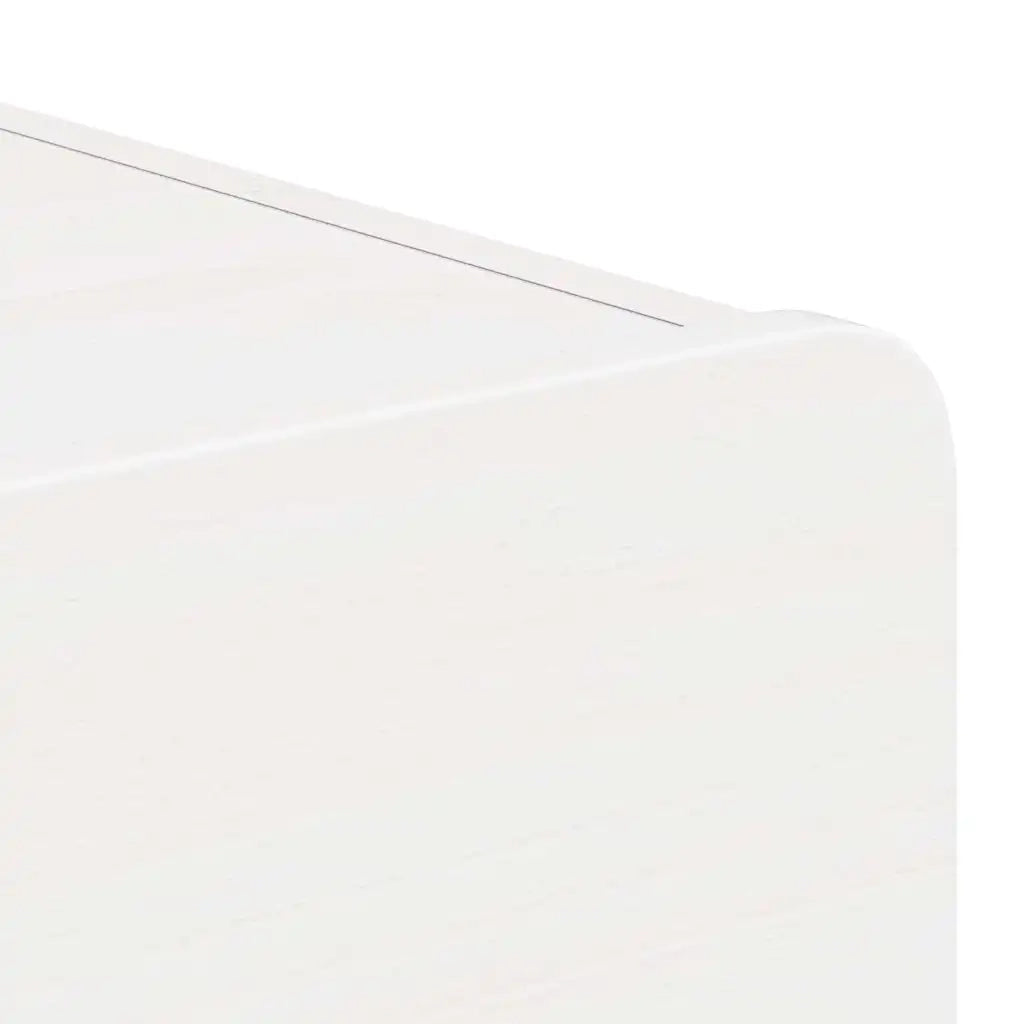 vidaXL Comodino 2 pcs Bianco 39 x 34 x 16.5 cm Legno di pino massello
