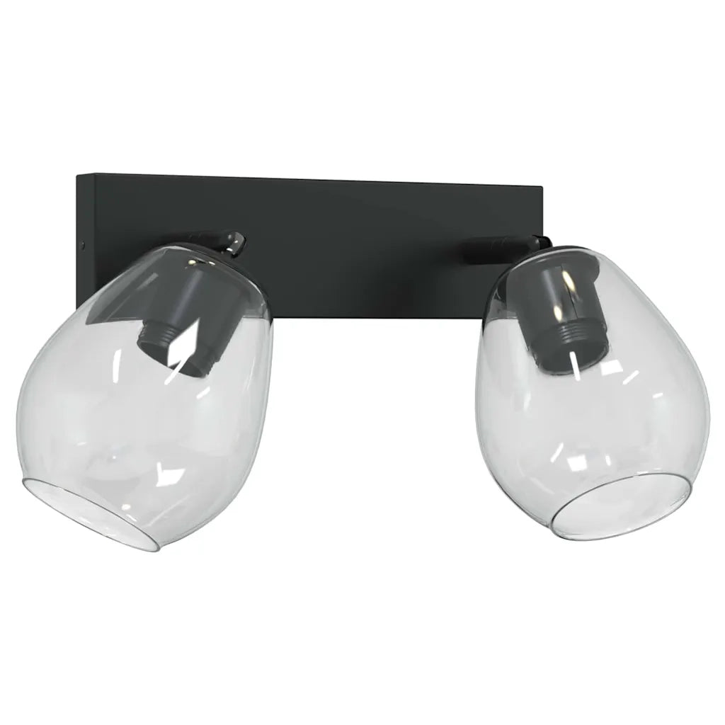 Faretto da soffitto Nero 33 x 13 x 26 cm Vetro e Metallo CFW2471115