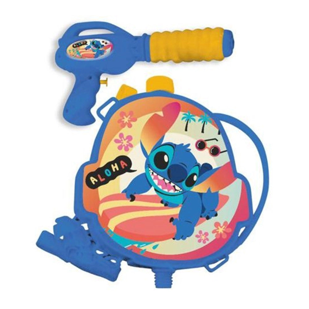 Trade Shop - Pistola Ad Acqua Con Zainetto Grafica Lilo E Stitch 1200ml Gioco Bambini Estate 215457 -