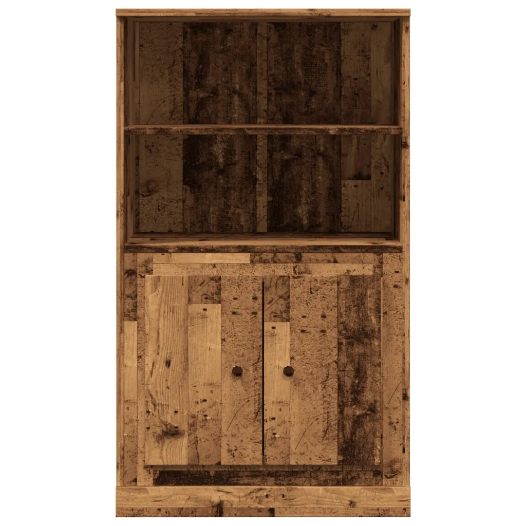Credenza-Buffet-Armadio da cucina Legno Antico 60x35,5x103,5 cm in Legno Multistrato
