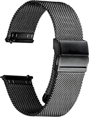 Cinturino orologio in acciaio inossidabile a rete per uomini e donne, cinturino a rete veloce adattamento 22 mm