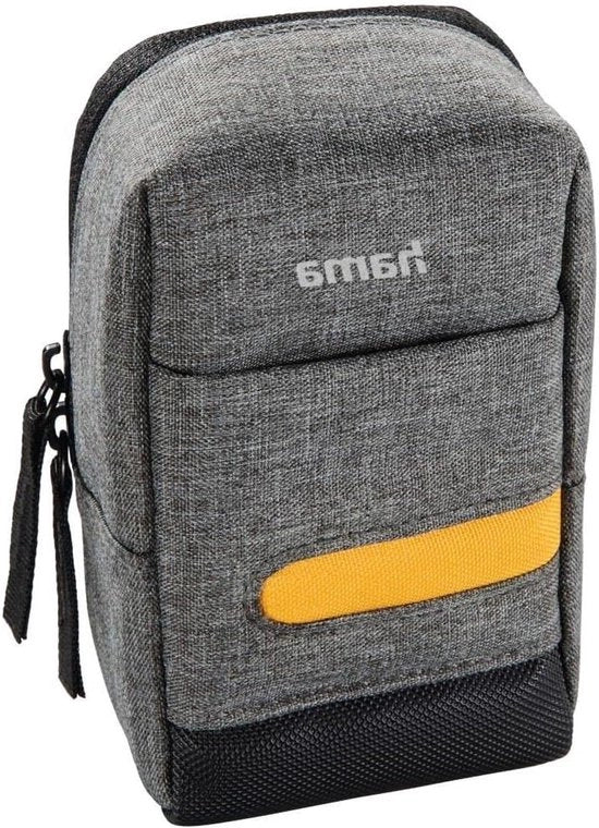 Tas di trasporto compatta per fotocamera - 1 pezzo - grigio - poliestere riciclato - 7,5x4,5x13 cm