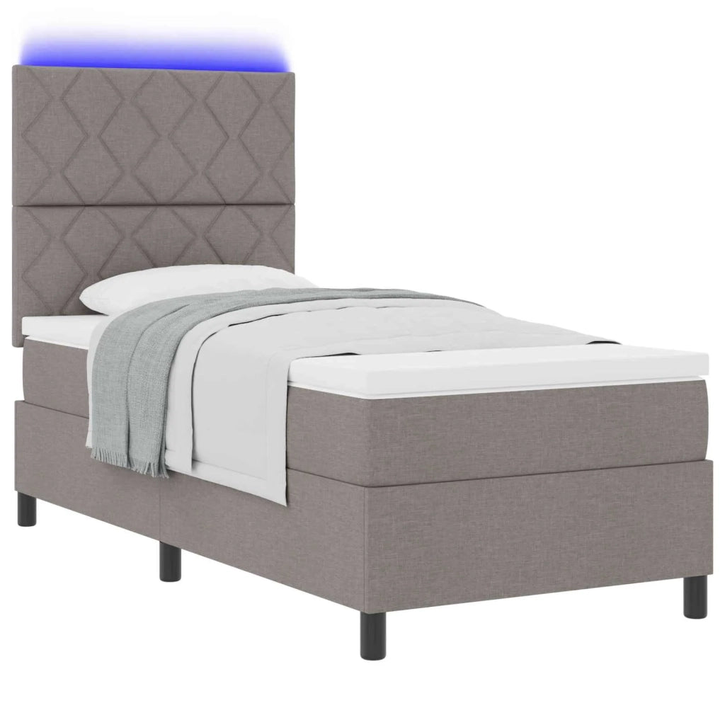 Letto a molle con materasso con led Talpa 100 x 200 cm Tessuto 3342925