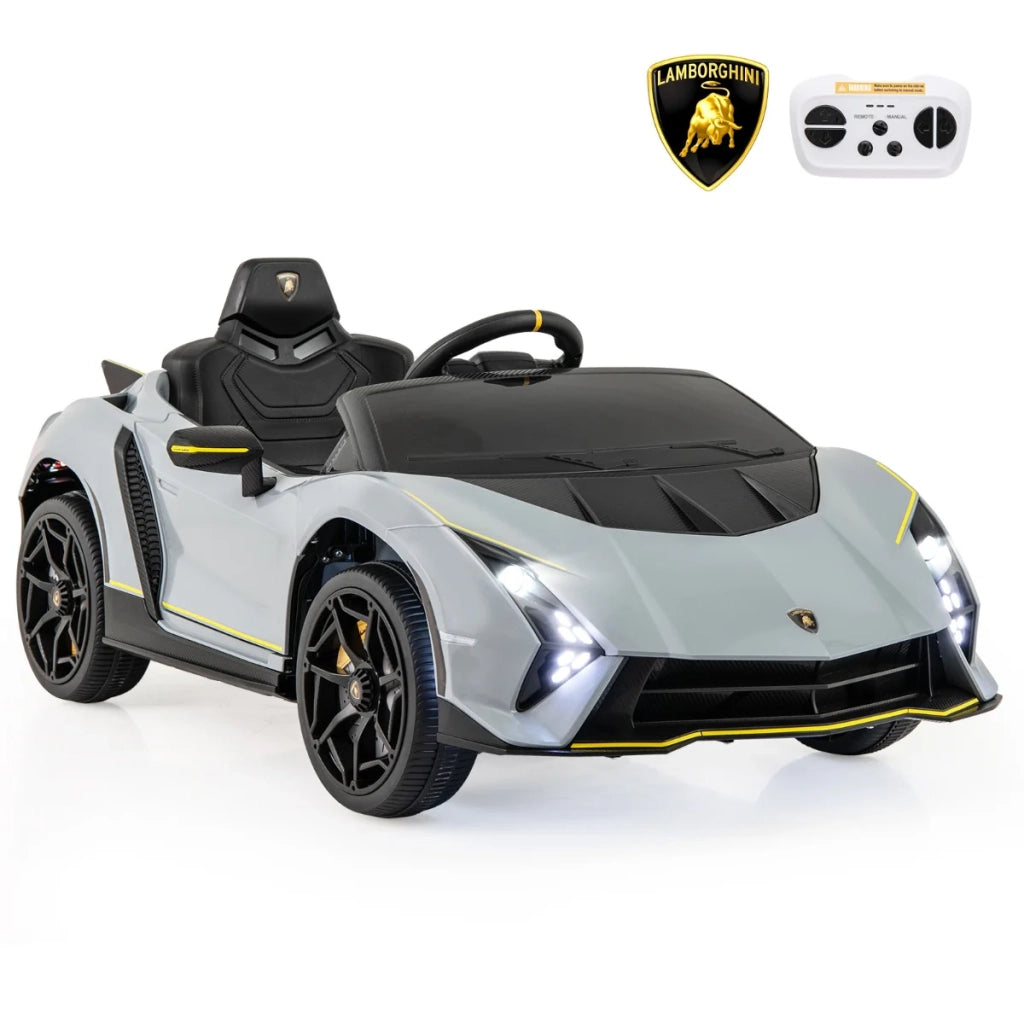 Auto per bambini 1145 x 64 x 455 cm telecomandata trazione integrale design moderno con luci a LED in PP grigio 20_0014638