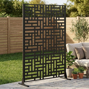 Paravento da Giardino in Metallo ¨C Xylo ¨C 183x116 cm, per Balcone, Patio e Terrazza