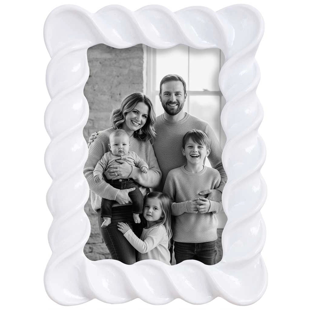 Portafoto 10X15 bianco 14x2,6x19,2h cm